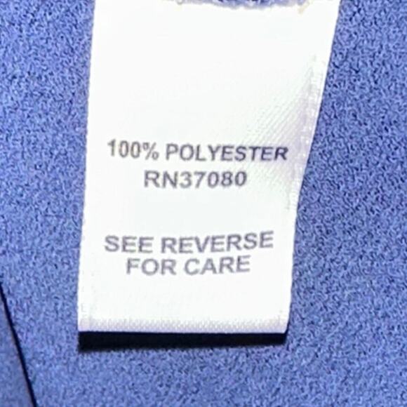 Cato Layered Button Down Shirt Sz 22/24 Split Back Chiffon Overlay Office Siren - Picture 12 of 16